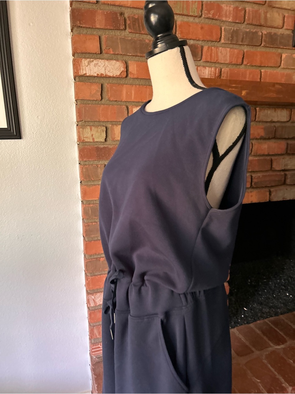 SPANX AirEssentials Sleeveless Jumpsuit in Navy Blue Sz 1X - Picture 7 of 10